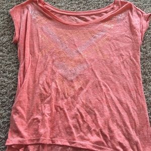 Short sleeve pink shirt